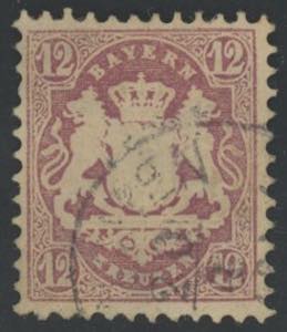 1870 - 12 kreuzer lilla, n° 29, Mi n° 26y, ... 