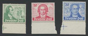 1949 - Goethe, n° 51/3, ottima, MNH. Prezzo ... 
