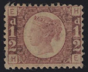 1870 - ½ penny, n° 49, ottimo, tavola 19, ... 