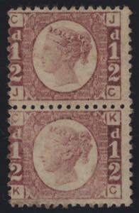 1870 - ½ p., n° 49, ottima coppia ... 