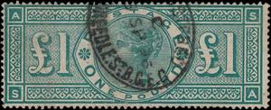 1891 - Vittoria, 1 £ verde, n° 105, ... 