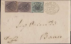 1852 - 1/2 b. (2 es, gemelli, tinte ... 