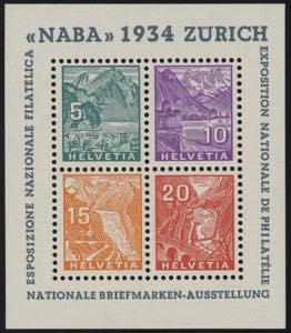1934 - Collezione dei foglietti, n° 1/7 + ... 