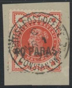 1887 - 40 paras su mezzo penny, n° 4, ... 