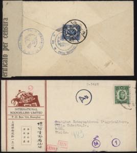 1941 - 2 lettere spedite dalla Cina in ... 