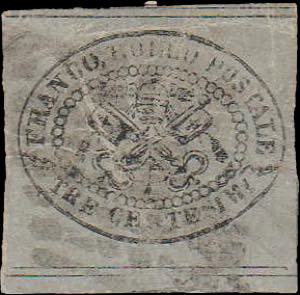 1867 - 3 cent. grigio, n° 15, discreto per ... 