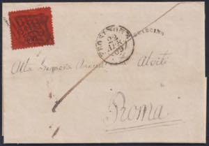 1869 - 10 centesimi arancio vermiglio, n° ... 