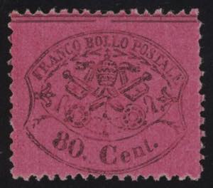 1870 - Fragolone, 80 cent. rosa carminato, ... 
