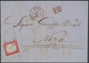 1863 - 40 centesimi rosa vermiglio, n° 16F, ... 
