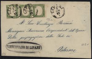1863 - 5 cent. verde giallo chiaro, Sardegna ... 