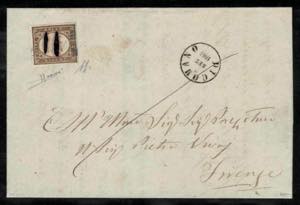 1861 - 10 cent. Sardegna, grigio olivastro ... 