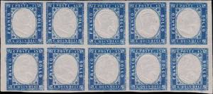 1863 - 15 cent. azzurro, n° 11, eccellente ... 