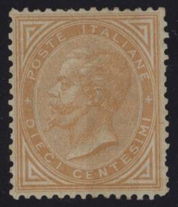 1863 - 10 cent. giallo ocra, n° T17, ... 