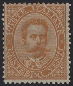1879 - Umberto 20 cent. arancio, n° 39, ... 