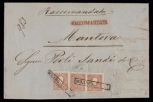 1859 - 10 s. bruno, n° 26, 3 ottimi ... 
