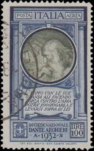 1932 - Dante 100 Lire, PA n° 41, ottimo, ... 