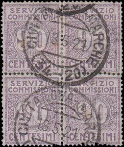 1913 - 90 cent. violetto, SC n° 3, in ... 