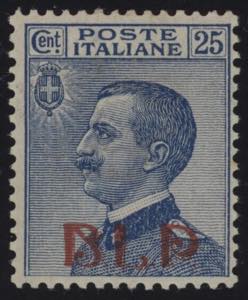 1921 - 25 cent. azzurro sovrastampa del I ... 