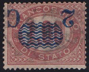 1878 - 2 C su 1,00, n° 33b, con sovrastampa ... 