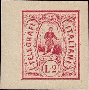 1886 - Saggio Hummel, Fattorino 2 Lire ... 