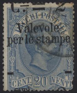 1890 - Valevole per Stampe, n° 51Af, con ... 