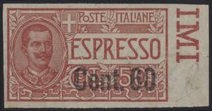 1922 - Sovrastampato 60 cent. su 50 cent., ... 