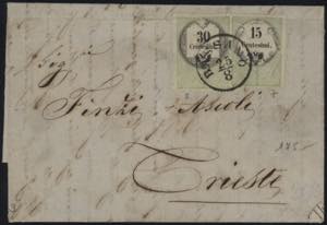 1856 - 15 + 30 cent, MB n° 7 + 8, ... 