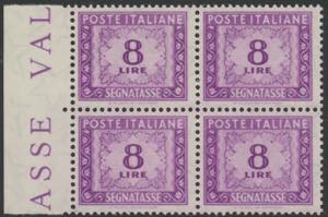1955 - Segnatasse Stelle 8 Lire, sinistro ... 
