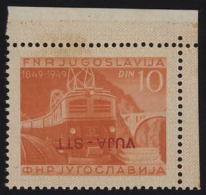 1950 - Ferrovie 10 Dinari arancio, n° 22a, ... 