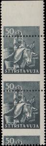 1951 - Ordinaria 0,50 d., n° 35aa, ... 