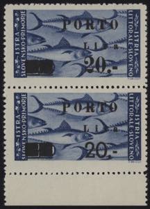 1946 - Sovrastampati PORTO 20 Lire tassello ... 