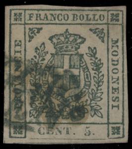 1859 - Governo Provvisorio - 5 cent. verde ... 