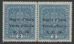 1918 - 2 Korone con fili di seta, n° 15/I, ... 