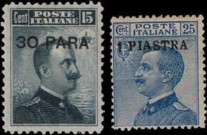 1908 - 30 para su 15 cent. grigio nero e 1 ... 