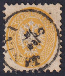 1864 - 2 s. giallo di Lombardo Veneto usato ... 