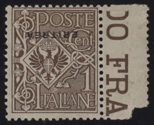 1924 - Floreale 1 cent. sovrastampato ... 