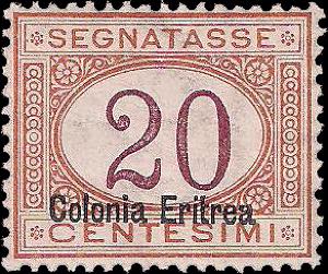 1920 - Sovrastampato in Basso 20 cent., Sx ... 