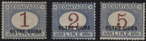 1925 - Sovrastampati, Sx n° 1/10, ottima, ... 