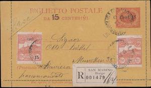 1905 - Veduta 20 cent. arancio + ... 