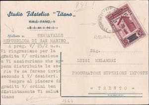 1944 - 28 Luglio sovrastampato 30 cent., n° ... 