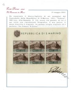 1951 - Veduta 500 Lire bruno, BF n° 12, ... 