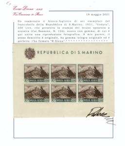 1951 - Veduta 500 Lire bruno, BF n° 12d, ... 