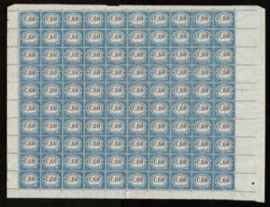1925 - 60 cent. cifra bruna, Sx n° 23, in ... 