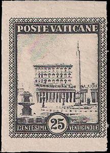 1933 - 25 cent., n° 23c, non dentellato, ... 