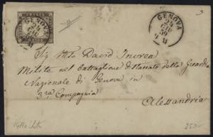 1859 - 10 centesimi bruno giallastro, n° ... 
