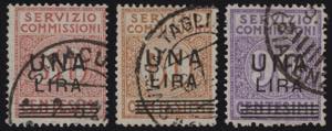 1925 - Sovrastampati “UNA LIRA” e ... 