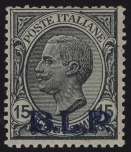 1922 - 15 cent. grigio, sovrastampa del II ... 