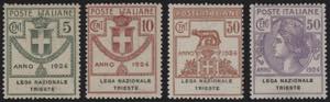 1924 - Lega Nazionale Trieste, SS n° 42/5, ... 