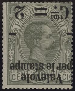 1890 - Valevole per Stampe 2 C. su 10 cent., ... 
