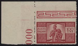 1945 - Democratica 100 Lire, n° 565al, ... 